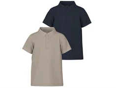 Name It dark sapphire/pure cashmere polo t-shirt (2-pak)